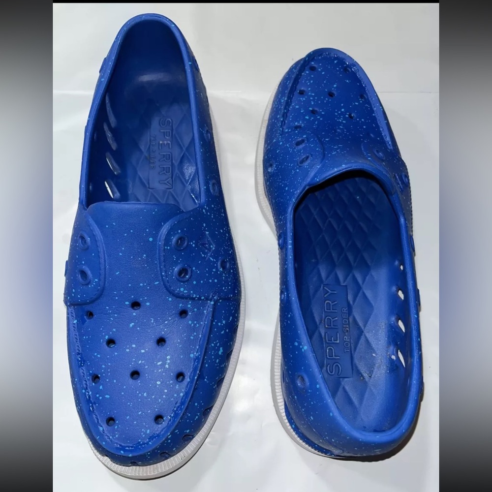 Sperry Top-Sider 8 Men/10 Women A/O Float ROYAL BLUE Boat Shoes slip On Comfort